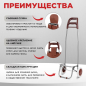 Сумка-тележка хозяйственная PERFECTO LINEA 30 кг (42-307023) - Фото 4