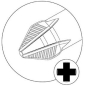 Бита для шуруповерта PH2 50 мм TOPTUL Anti-Slip (FSMA0802) - Фото 2