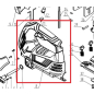 Корпус левый для пилы лобзиковой WORTEX JS8008-2LE (UK6206-08)