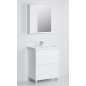 Шкаф с зеркалом для ванной АВН Турин 60 L (64.21 -01) - Фото 3