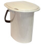 Ведро туалетное IDEA бежевый мрамор 16 л (М2459)