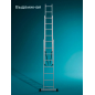 Лестница алюминиевая трехсекционная 474 см STARTUL Pro (ST9944-08) - Фото 4