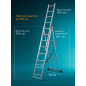 Лестница алюминиевая трехсекционная 474 см STARTUL Pro (ST9944-08) - Фото 7