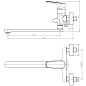 Смеситель для ванны AV ENGINEERING AVCON7-A272 (AVCON7-A272-200) - Фото 2