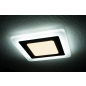 Светильник встраиваемый светодиодный 12+4 Вт 4000K TRUENERGY Color Квадрат с белой подсветкой (10269) - Фото 5