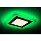 Светильник встраиваемый светодиодный 3+2 Вт 4000K TRUENERGY Color Квадрат с зеленой подсветкой (10259) - Фото 3