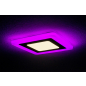 Светильник встраиваемый светодиодный 6+3 Вт 4000K TRUENERGY Color Квадрат с розовой подсветкой (10264) - Фото 2