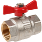 Кран шаровой 1" PN40 с внутренней резьбой бабочка AV ENGINEERING (AVE092001)