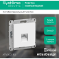Розетка компьютерная SYSTEME (SCHNEIDER) ELECTRIC AtlasDesign белая (ATN000183) - Фото 3