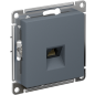 Розетка компьютерная RJ-45 SYSTEME (SCHNEIDER) ELECTRIC AtlasDesign грифель (ATN000783) - Фото 2