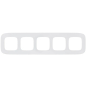 Рамка пятиместная LEGRAND Valena Allure белая (754305) - Фото 3
