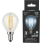 Лампа светодиодная филаментная E14 GAUSS 5 Вт 4100K (105801205) - Фото 2