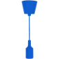 Патрон для лампочки E27 силиконовый со шнуром REXANT синий (11-8885)