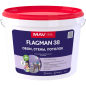 Краска акриловая FLAGMAN 38 обои, стены, потолок белая матовая 11 л