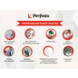Сушилка для белья потолочная PERFECTO LINEA 2,5 м белая (36-002251) - Фото 8
