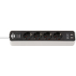 Удлинитель 1,5 м 4 розетки 2 USB-порта 3,3 кВт BRENNENSTUHL Eco-Line черный/белый (1153240026)