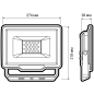 Прожектор светодиодный PFL-C3 100 Вт 6500K IP65 JAZZWAY (5023628) - Фото 5