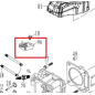 Привод заслонки биметаллическая для газонокосилки ECO LG-735 DV196 (309919)