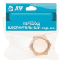 Футорка латунная 1/2"X3/8" с наружной-внутренней резьбой AV ENGINEERING (AVE305002) - Фото 2