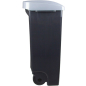 Контейнер для мусора пластиковый IDEA 110 л серый/черный (М2395) - Фото 3
