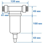 Фильтр магистральный самопромывной AV ENGINEERING 3/4" 100 мкм (AVE115704) - Фото 3