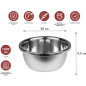 Миска из нержавеющей стали 20 см PERFECTO LINEA Chef (24-000200) - Фото 2