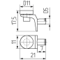 Полкодержатель STARFIX для стеклянной полки с амортизатором 21×11×17,5 мм хром 2 штуки (SMZ1-4498-2) - Фото 2