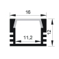 Профиль для светодиодной ленты PAL 1612 JAZZWAY 2 м (1009647) - Фото 4