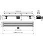 Водоотводящий желоб с двойной решеткой ALCAPLAST (APZ13-DOUBLE-750) - Фото 2