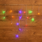 Гирлянда новогодняя светодиодная NEON-NIGHT Бахрома Айсикл 1,8х0,5 м 48 диодов мультиколор (255-019)