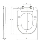 Сиденье для унитаза AV ENGINEERING Alca Plus белое (AVWHR205C) - Фото 2