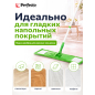Швабра для пола PERFECTO LINEA с насадкой из микрофибры зеленая (43-392013) - Фото 5