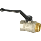 Кран шаровой 1 1/4" наружная-внутренняя резьба рычаг LD PN 40 (LD47.303.32) - Фото 2