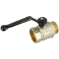 Кран шаровой 1 1/4" наружная-внутренняя резьба рычаг LD PN 40 (LD47.303.32) - Фото 3