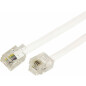 Удлинитель телефонный REXANT RJ-11 10 м белый (18-3101)