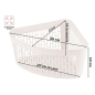Корзина для хранения вещей PERFECTO LINEA Klinko нежно-розовая 23х18х12 см (43-218001) - Фото 3