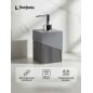 Дозатор для жидкого мыла PERFECTO LINEA Element серый (35-618100)