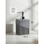 Дозатор для жидкого мыла PERFECTO LINEA Element серый (35-618100) - Фото 6