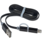 Кабель ARNEZI USB microUSB/Lightning черный (A0605001) - Фото 2