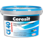 Фуга цементная CERESIT CE-40 Aquastatic ГОСТ 58 темно-коричневый 2 кг