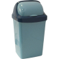 Ведро мусорное IDEA Ролл Топ 9 л голубой мрамор (М2465)