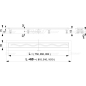 Водоотводящий желоб с порогами для перфорированной решетки Simple ALCAPLAST (APZ8-550M-RU) - Фото 2