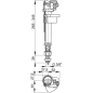 Впускной клапан для унитаза ALCAPLAST A18-3/8-RU - Фото 2
