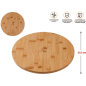 Поднос бамбуковый 35,5 см PERFECTO LINEA Bamboo (38-305000) - Фото 2