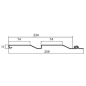 Панель ПВХ GRAND LINE Корабельный брус 3,6 м карамельная (82522) - Фото 2