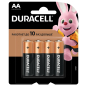 Батарейка АА DURACELL Basic 1,5 В алкалиновая 4 шт. (5000394115996)