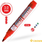 Маркер перманентный фетровый CROWN Multi Marker красный (CPM-800Red) - Фото 4
