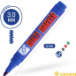 Маркер перманентный фетровый CROWN Multi Marker синий (CPM-800blue) - Фото 4