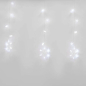 Гирлянда новогодняя светодиодная UNIEL ULD-E2706-100/DTA WHITE IP20 SNOWFALL Занавес Снегопад 2,7х0,6 м 100 диодов белый (11129) - Фото 2