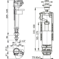 Сливная арматура для унитаза ALCAPLAST 1/2 CHROM (SA2000S-1/2-CHROM-RU) - Фото 2